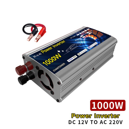 Solar Inverter 12v 220v 500W 1000W 2000W 3000W Modified Sine Wave Inversor Voltage Transformer Auto Power Converter Car Inverter