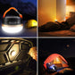 Linterna portátil recargable por USB, 1800mAh, equipo de Camping, luces, linterna LED, lámpara de mesa, senderismo al aire libre, colgante nocturno