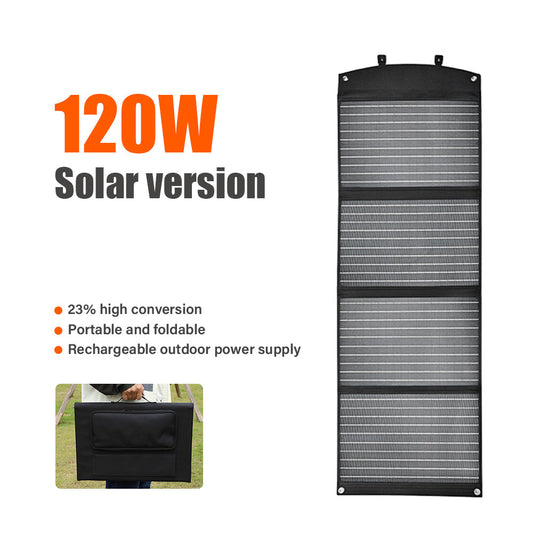 PD 45W EFTE Solar Panel 120W Portable Power Bank QC 3.0 5V USB generatore di batterie solari per il campeggio portatile del telefono cellulare