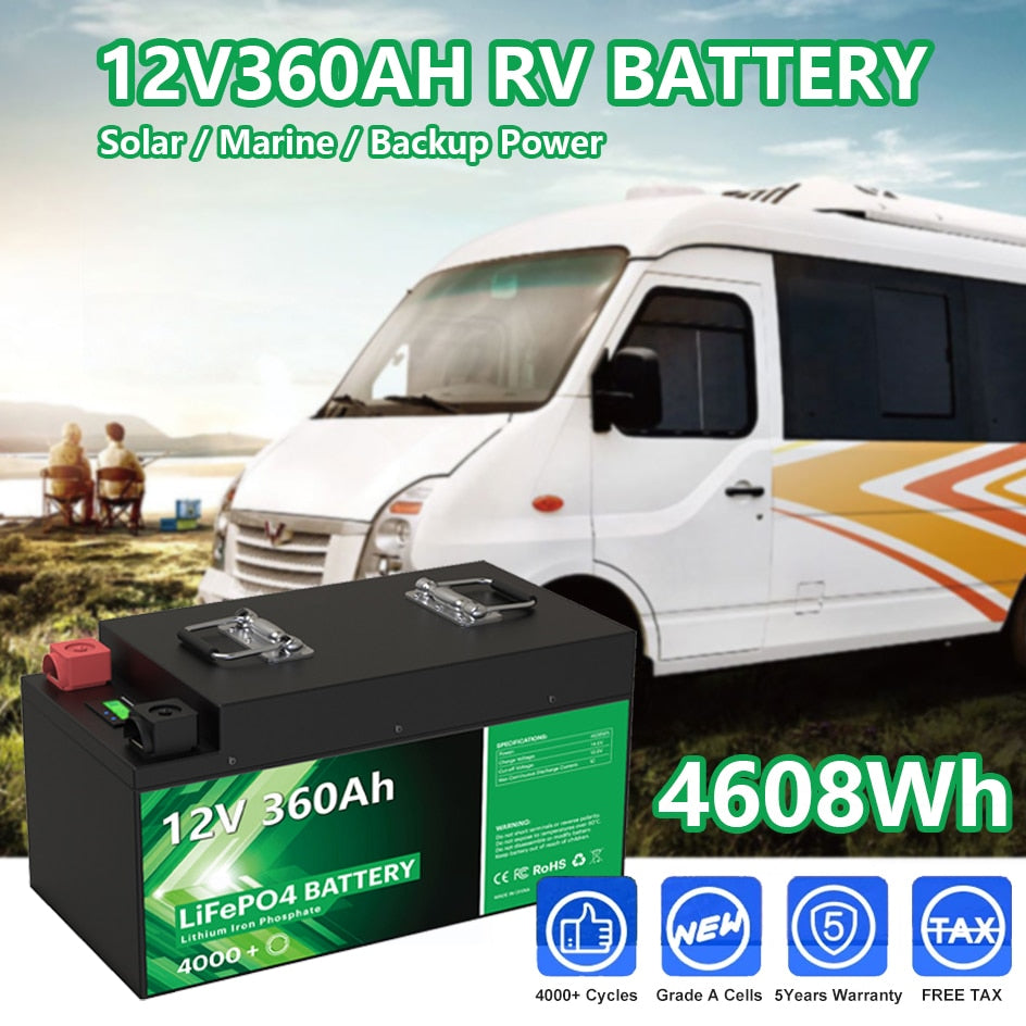 I2V360AH RV BATTERY Solar [ Marine]