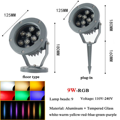 NEARCAM luce di proiezione RGB per esterni luce impermeabile per alberi luce di inondazione a led colore riflettore luce di paesaggio proiezione di riflettori