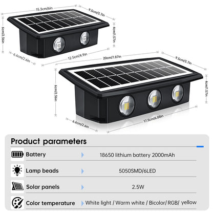 Decorative Solar Wall Light, Scmlbin 1 1 9in 87in Tin 1 1