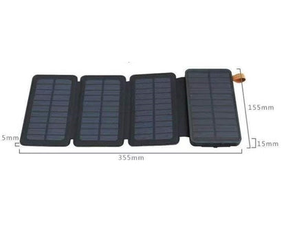 100000mAh Waterproof Solar Power Bank Outdoor Camping Portable Folding Solar Panels 5V 2A USB Output Device Sun Power For Phone