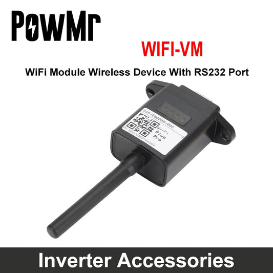 PowMr MPPT Solar Inverter Modulo WiFi Dispositivo wireless con porta RS232 Soluzione di monitoraggio remoto per inverter ibrido Off Grid
