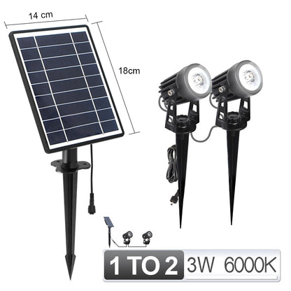 1 TO 4 RGB Outdoor Solar Landscape Light LED IP65 Waterproof Solar Lamp Automatic On/Off Solar Wall Light Garden Patio Lawn Lamp