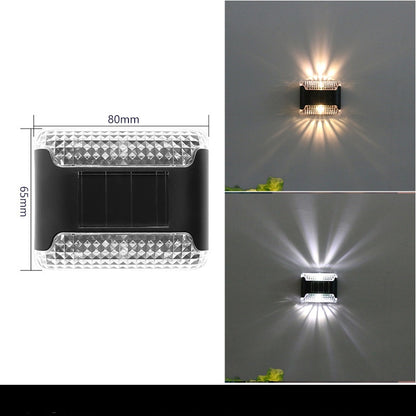 LED Solar Wall Light Outdoor Waterproof Solar Lamp Fence Deck Garden Patio Pathway Stair Street Landscape Balcony Decoration