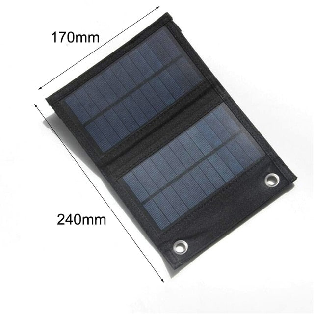 NOVO 120W Plus Size Painel Solar Carregador Dobrável Placa Solar 5V USB Carregador de Celular de Carga Segura Carregador de Celular Solar para Acampamento ao Ar Livre em Casa