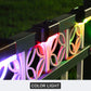 LED Solaire Lampe Chemin Escalier Extérieur Jardin Lumières Étanche Énergie Solaire Balcon Lumière Décoration Pour Noël Patio Escalier Clôture