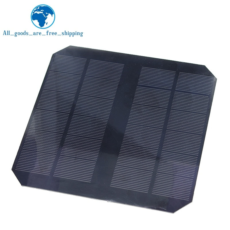 TZT 6V 550mA 3.3W Panel solar policristalino 145 * 145MM Mini Sunpower Sistema solar DIY para batería Cargador de teléfono celular