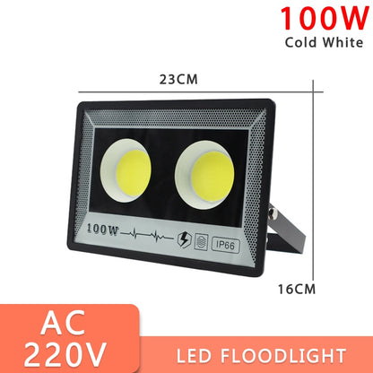 LED FloodLight 220V 500W 400W 100W 50W High Bright IP66 Waterproof Outdoor Garden Projector Lighting Spotlight Wall Flood Lights