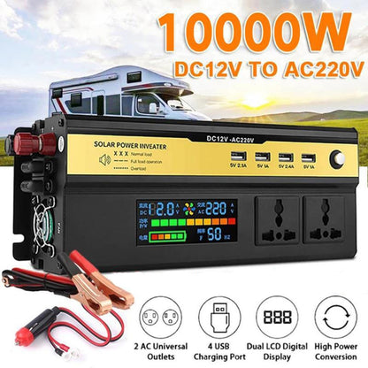 Power Inverter Car Inverter DC 12v/24v To AC 110V/220V 3000W 5000W 8000W 10000W Portable Power Bank Converter Solar Inverter