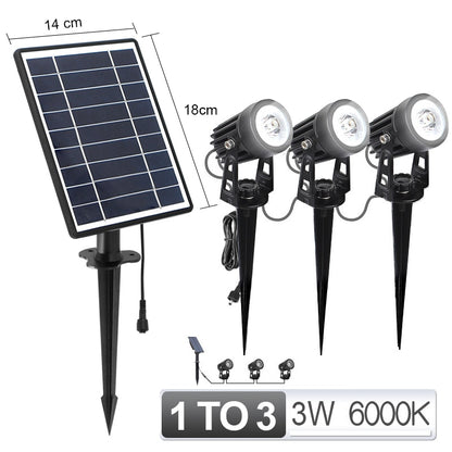 1 TO 4 RGB Outdoor Solar Landscape Light LED IP65 Waterproof Solar Lamp Automatic On/Off Solar Wall Light Garden Patio Lawn Lamp