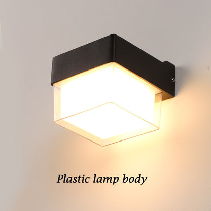 IP65 Waterproof Interior Wall Light Fixtures Modern 2W 12W LED Wall Lamp Outdoor AC90-260V Wall Mounted Outdoor Lighting