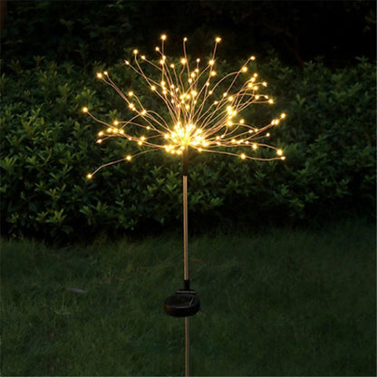 Solar Firework Lights Decoration Solar Garden Fairy Lights Waterproof DIY Dandelion Landscape Christmas Outdoor Decor Lawn Lamp