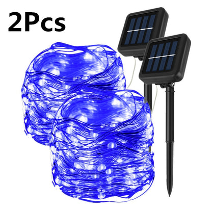 LED Solar Lights Outdoor String Lights Garland 50/100/200/300 LEDs Fairy Light Christmas Light Waterproof Street Garden Lamps