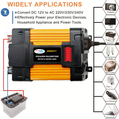 Convert DC 12V to AC 220V/230v/