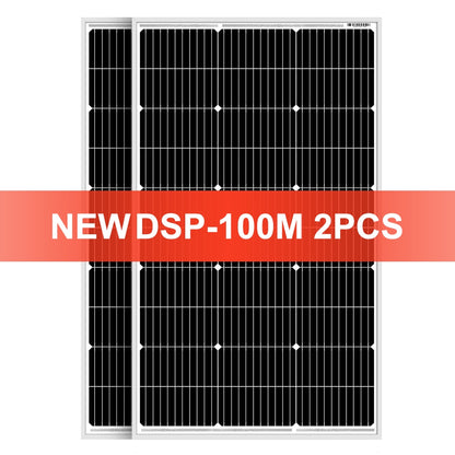 Dokio 18V 100W 200W 400W Waterproof New Rigid Solar Panel Set Controller For Home Charge 12V Car battery Monocrystalline China