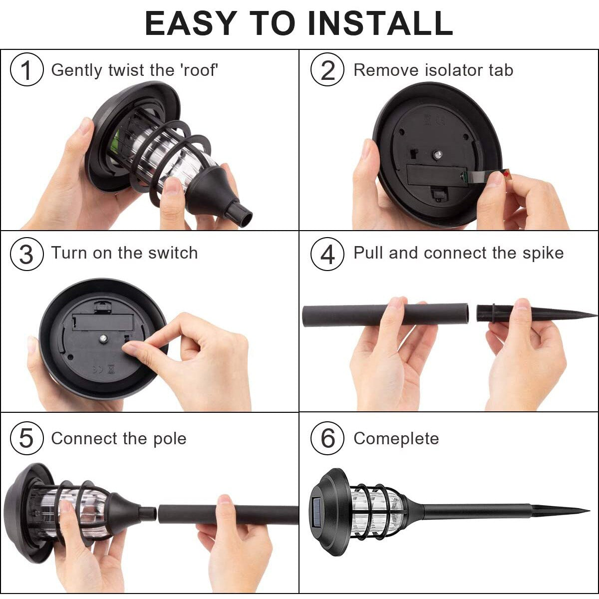 EASY TO INSTALL Gently twist the 'r