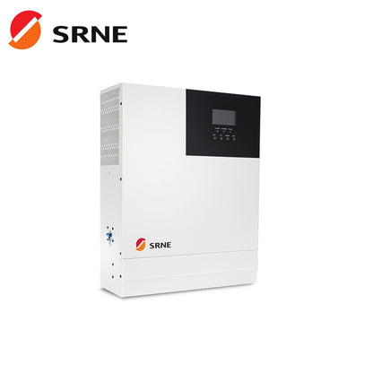 SRNE 5000W 48V Hybrid Inversor - Chargeur solaire intégré 80A MPPT 110-120Vac PV 500VDC 50Hz/ 60Hz 40A Chargeur de batterie Support WIFI
