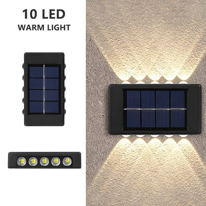 LED Solar Wall Lamp Outdoor Wall Light Ip65 Waterproof Garden Decoration Balcony Yard Street Decor Lamps Outside Sunlights