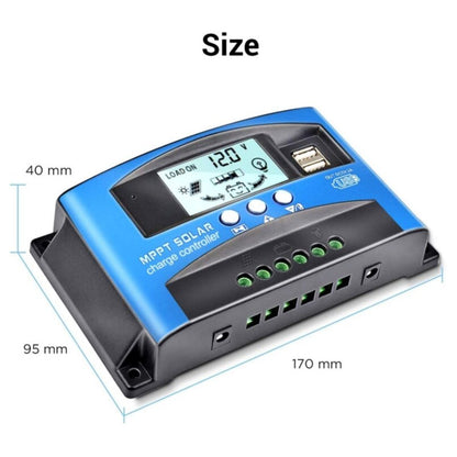 40A 50A 60A 100A MPPT Solar Charge Controller 12V 24V 10A 20A 30A PWM Solar Controller For Lead Acid/GEL/LiFePO4/Lithium Battery