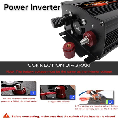 Inverter 12v 220v Pure Sinus Sine Wave Home Converter Solar Inverters 50hz Frequency 110v 12 V 220 V 12v220v 24v Invertor 1000W