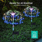 Solar String Feuerwerk Licht Im Freien Wasserdichte Garten Lampe 2/8 Modi DIY Form Nachtlicht Weihnachten Dekor Geschenk Hinterhof Rasen
