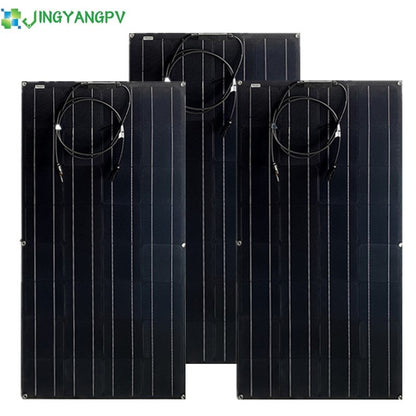 Solar Panel100W 110W 200W 220W 300W 330W 400W 440W ETFE Fliexible Panel Monocrystalline Solar Cell 1000W Solar System Power Bank