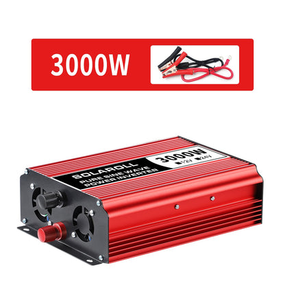 Pure Sine Wave Inverter DC12V/24V toAC220V 50HZ/60HZ 3000W 4000W 5000W Voltage Converter Portable Car Transformer Solar with LED