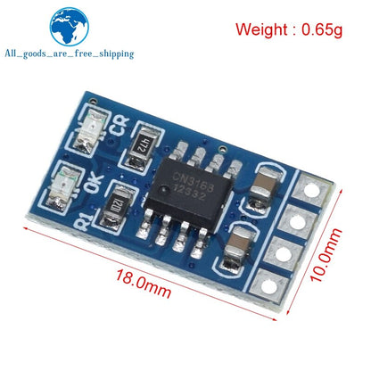 MPPT Solarladeregler 1A 4,2 V 3,7 V 18650 LiPo Li-Ion Lithium-Batterieladegerät Modul SD05CRMA Solarpanel-Batterieladung