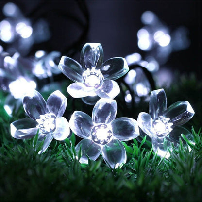 10M/7M Solar String Christmas Lights Outdoor 100/50/20LED 8Mode Waterproof Flower Garden Blossom Lighting Party Home Decoration