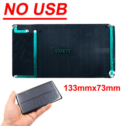 30W Portable Solar Panel - 5V Solar Plate with USB Safe Charge Stabilize Battery Charger for Power Bank Phone Outdoor Camping Home