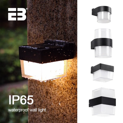 IP65 Waterproof Interior Wall Light Fixtures Modern 2W 12W LED Wall Lamp Outdoor AC90-260V Wall Mounted Outdoor Lighting