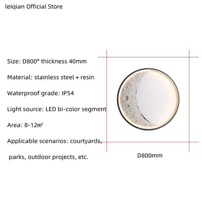 Outdoor LED Wall Light Waterproof IP54 Indoor and Outdoor Terrace Garden Landscape Exterior Wall Moon Ball Courtyard Balcony Cre