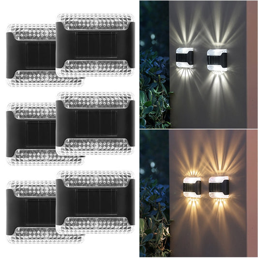 Lampada da parete a luce solare solare a LED per esterni Cortile Patio Balcone Decorazioni per serre Luci impermeabili Decorazioni per la casa e il giardino