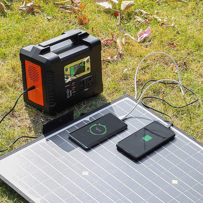 FF Flashfish 100W 18V Portable Solar Panel 5V USB Flashfish Foldable Solar Cell Battery Charger Folding Outdoor Power Supply RV