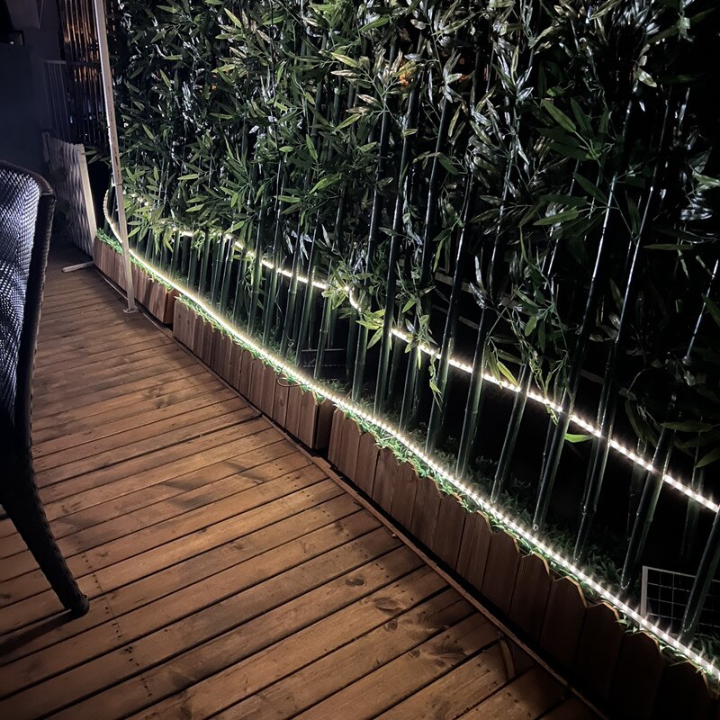 Solaire alimenté 3/4/5/10M bande lumineuse extérieure rvb 2835 Flexible éclairage ruban bande étanche LED bande rétro-éclairage jardin décor
