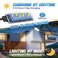 Les plus récents lampadaires solaires 10000LM avec capteur de mouvement à télécommande lampe à LED extérieure solaire IP65 étanche pour Garage de jardin