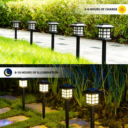 LED Solar Pathway Lights Lawn Lamp Outdoor Solar Lamp Decoration for Garden/Yard/Landscape/Patio/Driveway/Walkway Lighting