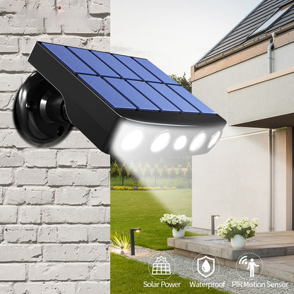 Potente applique da parete a LED ad energia solare Sensore di movimento per esterni Illuminazione IP65 impermeabile per lampioni stradali da giardino