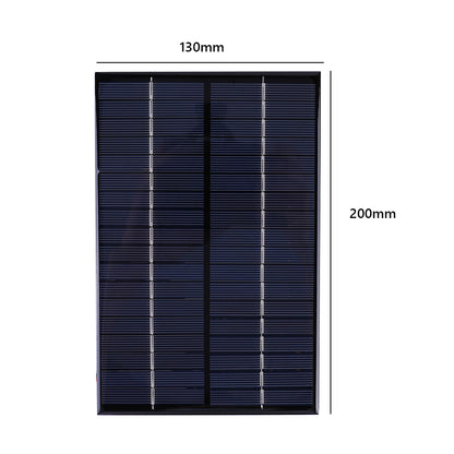 Wasserdichtes Solarpanel, 8 W, 18 V, polykristallines Board, für den Außenbereich, tragbar, DIY-Solarzellen, Ladegerät, 200 x 130 mm, für 12 V-18 V-Batterie