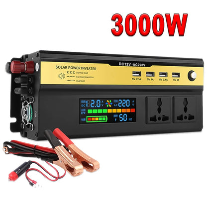 Inverter 12v 220v Pure Sine Wave Inverter DC 12v 24V To AC 220V 3000W 6000W with USB Charger Power Converter Solar Car Inverter