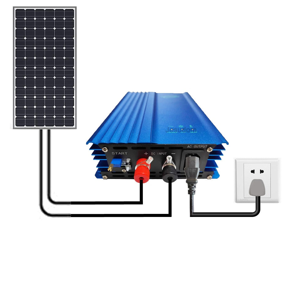 Onde sinusoïdale pure 500 W MPPT solaire grille cravate onduleur batterie Charge et décharge DC12V/24V à AC110V ou 220V sortie réglable
