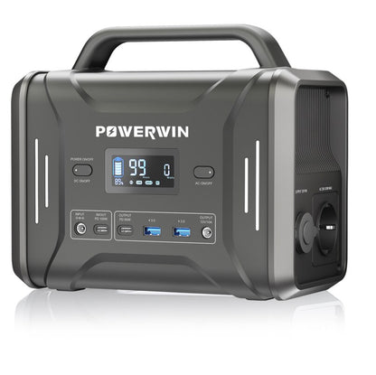 POWERWIN PPS320 320Wh Portable Power Station Solar Generator PD100W Fast Charge Gas Boiler 300W Inverter LiFePO4 Battery 220V RV