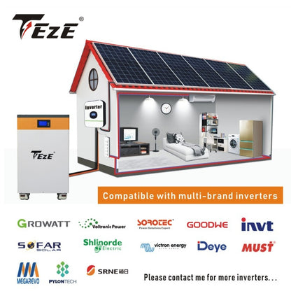 Paga a rate 48V 15KWh 300Ah LifePo4 Batteria PowerWall Home Storage Batteri Sistema BMS integrato Bateria Solar Backup Power