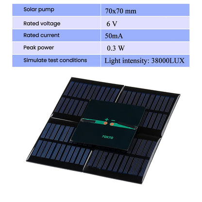 SUNYIMA 10PCS 2V 5V 6V 50*50 80*80 Solar Panels  DIY For Battery Cell Phone Chargers  Monocrystalline Silicon Module For Camping