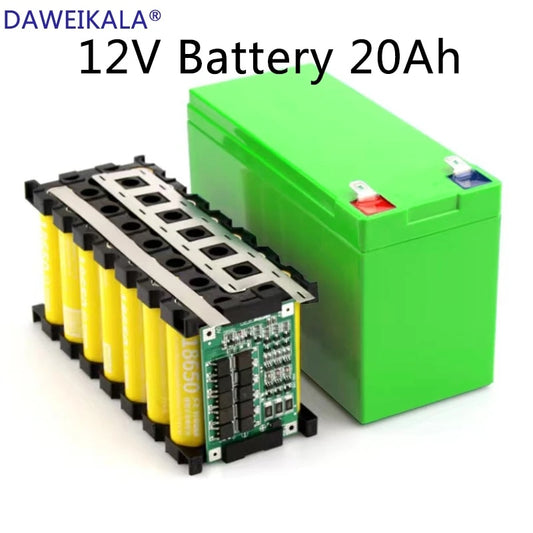 Nouvelle batterie au lithium rechargeable extérieure, batterie solaire, éclairage électrique, batterie au lithium 18650, 12V, 18650 + sans fret