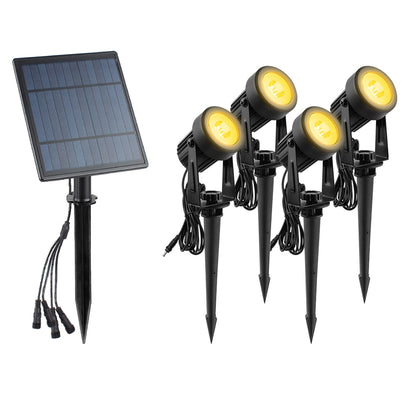 T-sunrise Solar LED Luz externa IP65 À prova d'água Luzes de decoração de jardim RGB Quente/frio Branco Lâmpadas de iluminação de jardim de paisagem