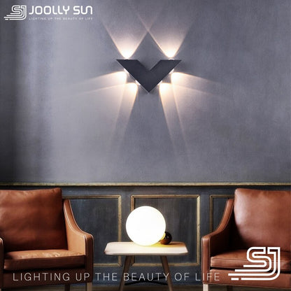 Joollysun Wall Light Waterproof Outdoor Lighting Garden Decoration LED Modern Lights for Balcony Porch Patio Sconces