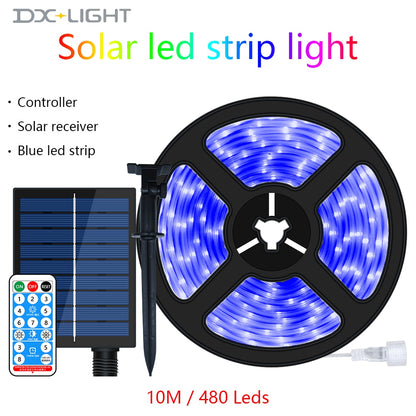 Solar Led Light Strip Outdoor Lights LED Strip Garden 5M/240leds String Lights LED Solar Street Garland For Garden Decoration